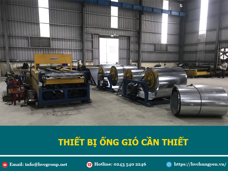 Một số thiết bị cần thiết cho hệ thống ống gió
