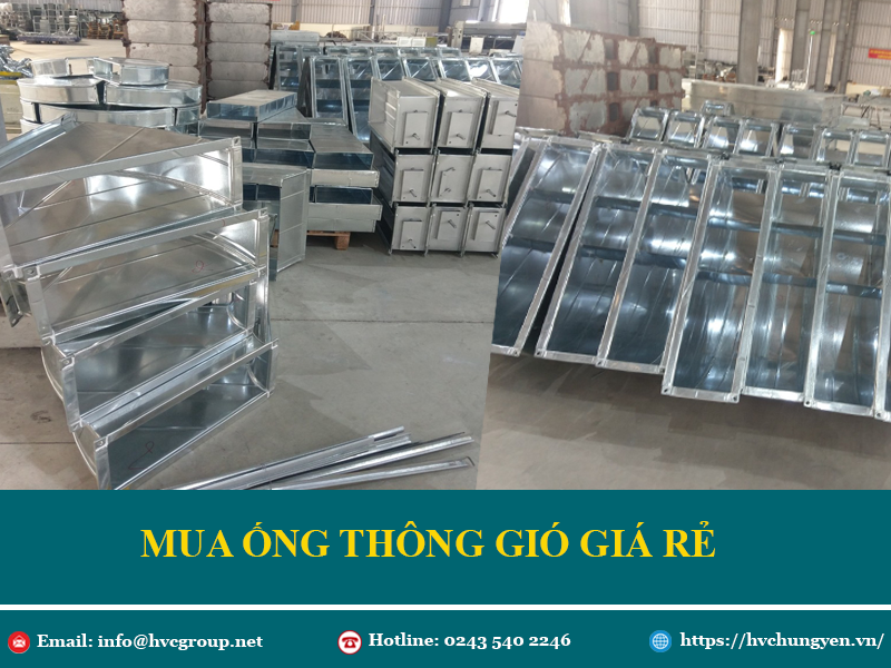 Bí kíp chọn ống gió chuẩn cho công trình – HVC Hưng Yên bật mí
