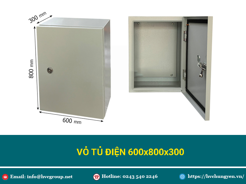 Vỏ tủ điện 600x800x300 - HVC Hưng Yên 