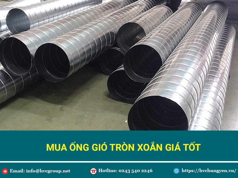 ống gió tròn xoắn hvc hưng yên