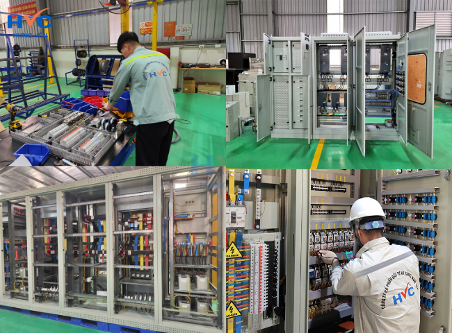 Quá trình sản xuất tủ điện MSB tại nhà máy HVC Hưng Yên