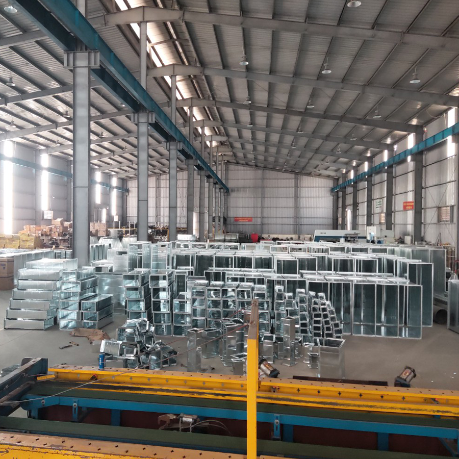Hình ảnh sản xuất ống gió